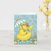 CARTES DE PRINTEMPS AVRIL PLUVIEUX DONNE MAI FLEUR (Fleur jaune)