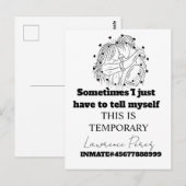 Cartes de prison à longue distance Mignonnes (Devant / Derrière)