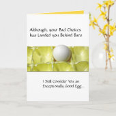 Cartes de prison - bon oeuf (Fleur jaune)