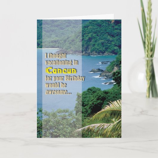 Cartes de prison - Cancun B-Day (Devant)