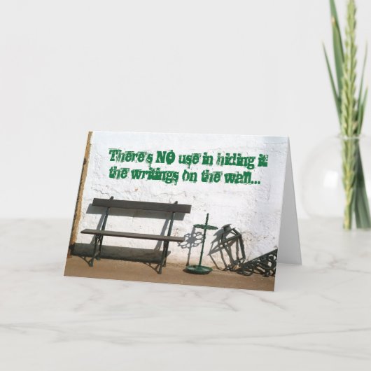 Cartes de prison - Ecriture sur mur (Devant)