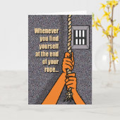 Cartes de prison - extrémité de corde (Fleur jaune)