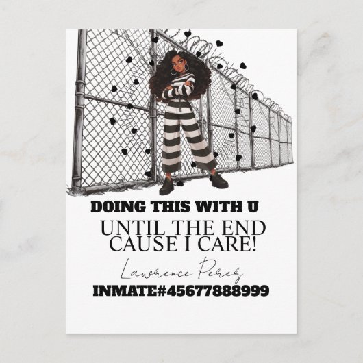 Cartes de prison Longue Distance Faire du temps (Devant)