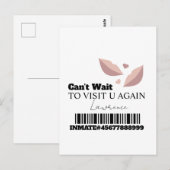 Cartes de prison Visite à distance (Devant / Derrière)