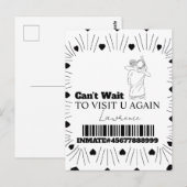 Cartes de prison Visite à distance Couples (Devant / Derrière)