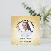 Cartes de prix de l'employé du mois : personnalisé (Debout devant)