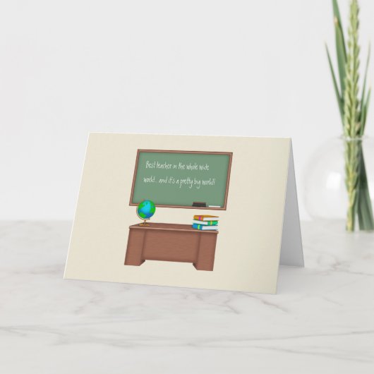 Cartes de professeur de Merci (Devant)