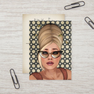 Cartes de profil Belinda Beehive Retro Chic
