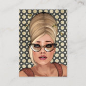 Cartes de profil Belinda Beehive Retro Chic (Devant)