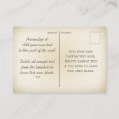 Cartes de profil Belinda Beehive Retro Chic (Dos)