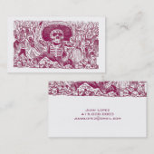 Cartes De Profil Calaveras Ou Crâne (Devant / Derrière)
