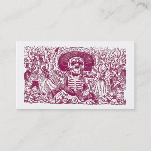 Cartes De Profil Calaveras Ou Crâne (Devant)