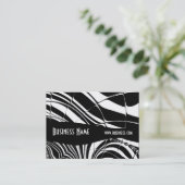 Cartes de profil Carreau de style noir et blanc (1 (Debout devant)