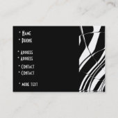 Cartes de profil Carreau de style noir et blanc (1 (Dos)
