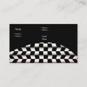 Cartes de profil - Chèques Noir Blanc (Dos)