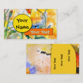 Cartes de profil colorées personnalisables n° 1029 (Devant / Derrière)