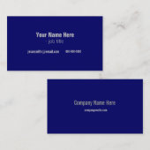 Cartes de profil cool bleu et blanc (Devant / Derrière)