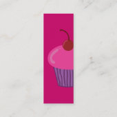 Cartes de profil Cupcake rose (Dos)