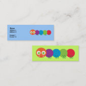 Cartes de profil Cute Rainbow Caterpillar (Devant / Derrière)