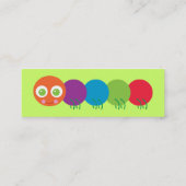 Cartes de profil Cute Rainbow Caterpillar (Dos)
