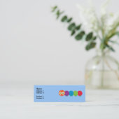 Cartes de profil Cute Rainbow Caterpillar (Debout devant)