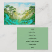 Cartes de profil d'affaires de sérénité d'art (Devant / Derrière)