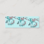 Cartes de profil d'aube de turquoise (Dos)