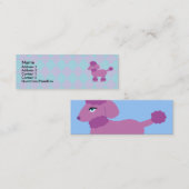 Cartes de profil de caniche (Devant / Derrière)