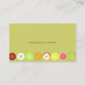 Cartes de profil de conception de fruits rétro (Dos)