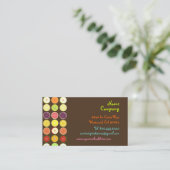 Cartes de profil de conception de fruits rétro (Debout devant)