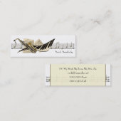 Cartes de profil de conception de musique mini (Devant / Derrière)