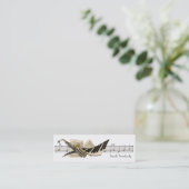 Cartes de profil de conception de musique mini (Debout devant)