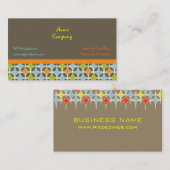 Cartes de profil de conception d'étoiles rétro (Devant / Derrière)