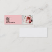 Cartes de profil de fleurs de cerisier d'ANNONCE (Devant / Derrière)