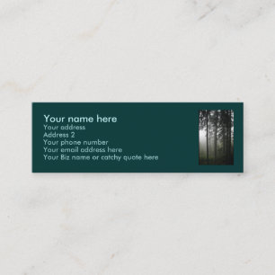 Cartes de profil de la nature "FOREST MIST"