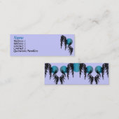 Cartes de profil de lune bleue (Devant / Derrière)