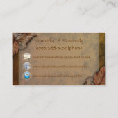 Cartes de profil de nymphe en bois d'automne (Dos)