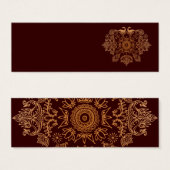 Cartes de profil de roche de henné (Devant & derrière)