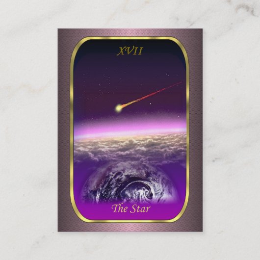Cartes de profil de tarot - la carte d'étoile (Devant)
