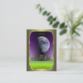 Cartes de profil de tarot - la lune (Debout devant)