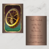 Cartes de profil de tarot - la roue de la fortune (Devant / Derrière)