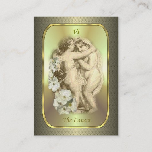 Cartes de profil de tarot - les amants (Devant)