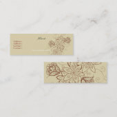 Cartes de profil de tatouage de tulipe (sable) (Devant / Derrière)