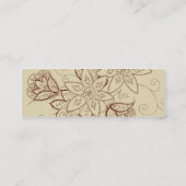 Cartes de profil de tatouage de tulipe (sable) (Dos)