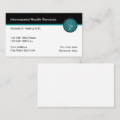 Cartes de profil d'entreprise à thème Médicale (Devant / Derrière)