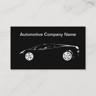 Cartes de profil d'entreprise automobiles cool