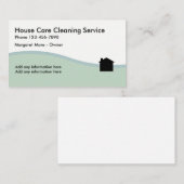 Cartes de profil d'entreprise de services de (Devant / Derrière)