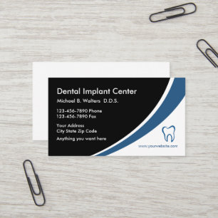 Cartes de profil d'entreprise médicale pour implan