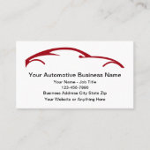Cartes de profil d'entreprise neuves pour l'automo (Devant)