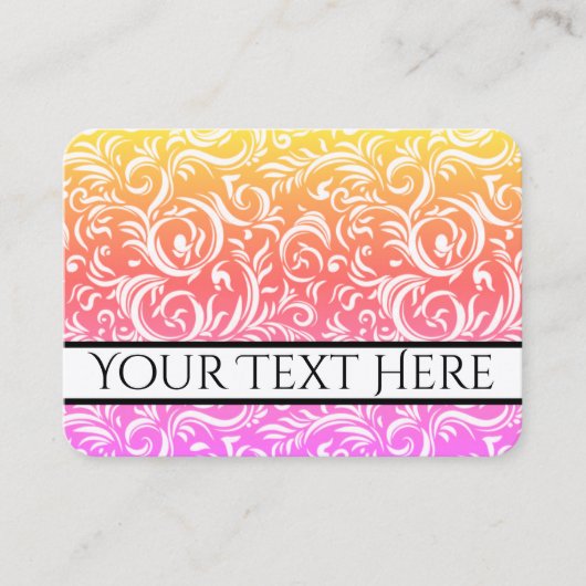 Cartes de profil d'entreprise tendance (Devant)